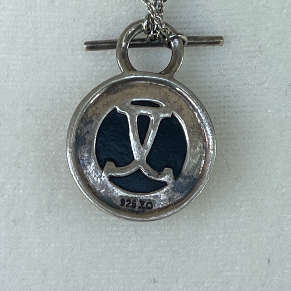 Judith Jack Vintage 925 Silver Double Strand Marcasite Abalone Doublet Necklace - Picture 3 of 6